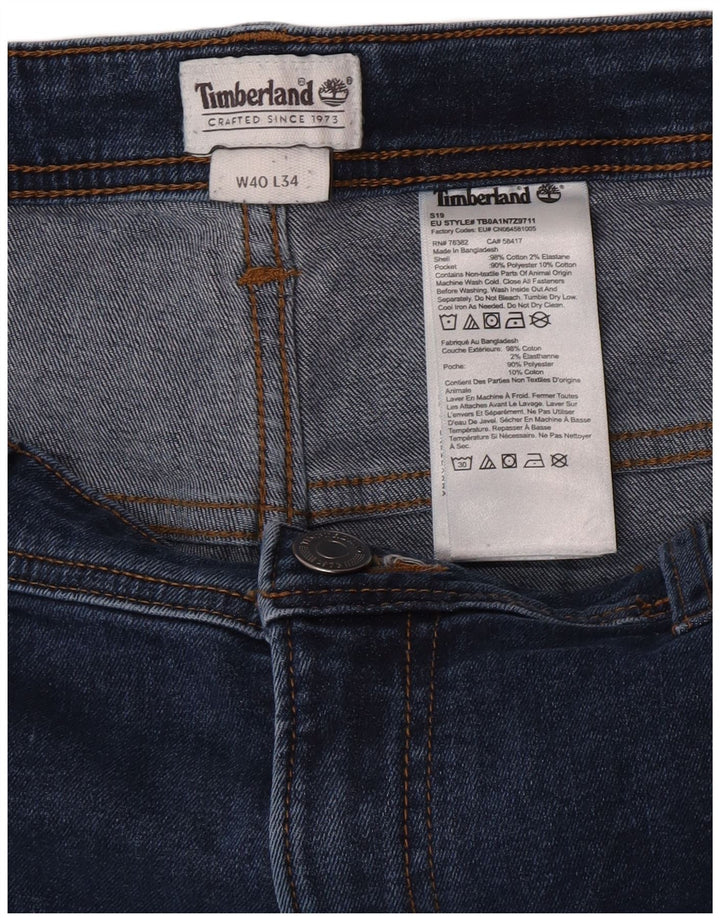 Jeans slim da uomo Timberland W40 L32 cotone blu