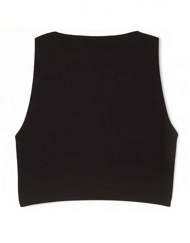 Canotta corta da donna Zara UK 8 piccola nera
