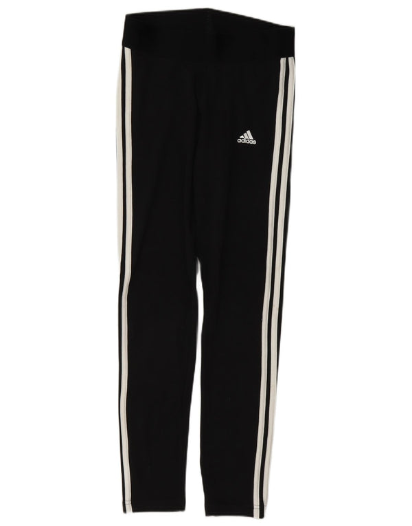 Leggings Adidas da donna slim fit UK 8/10 piccolo cotone nero