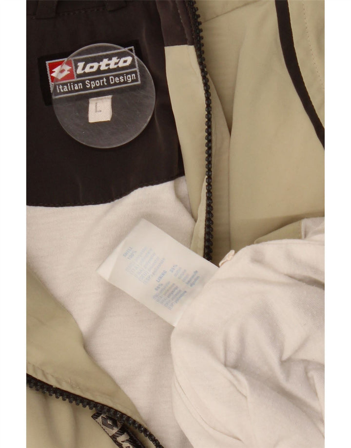 Giacca da tuta da uomo Lotto grande in poliestere beige