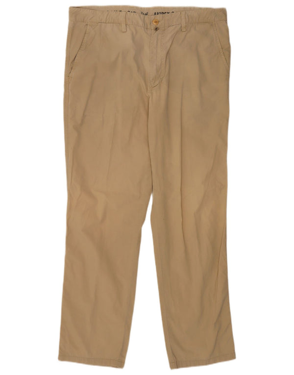Pantaloni chino regolari da uomo Avirex W38 L32 cotone kaki