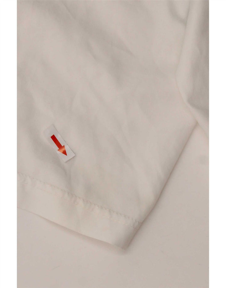 Pantaloncini sportivi da uomo Asics, grandi, in poliestere color block bianco