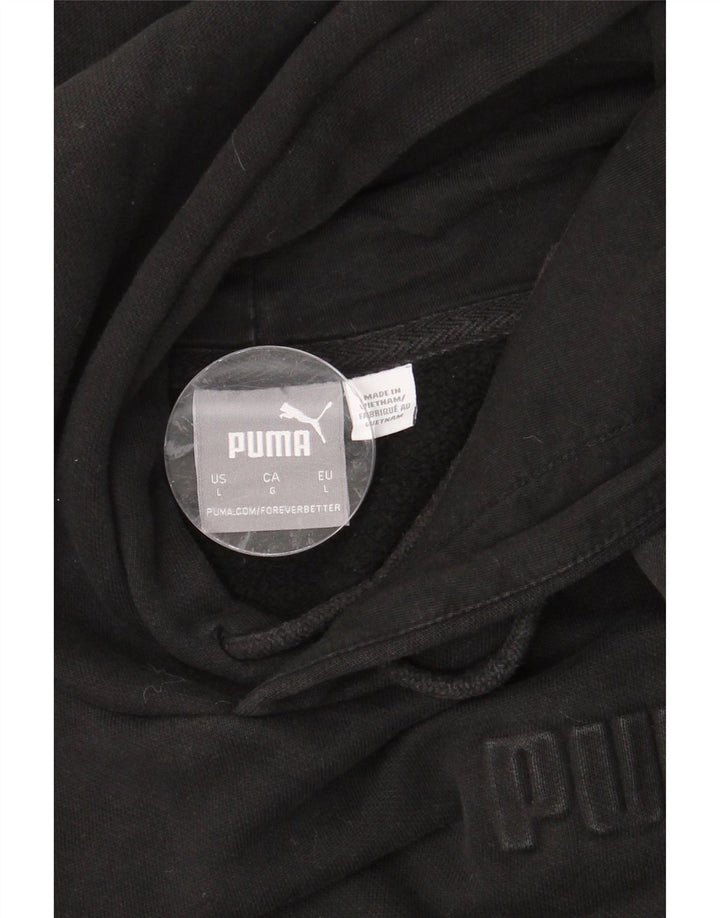 Felpa con cappuccio oversize da donna PUMA UK 16 grande nera