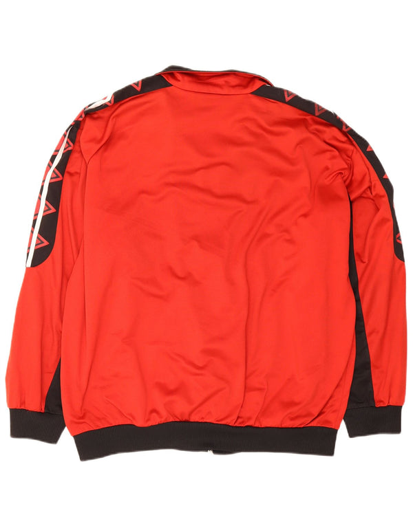 Giacca Reebok da uomo con grafica grafica, giacca grande, colore rosso