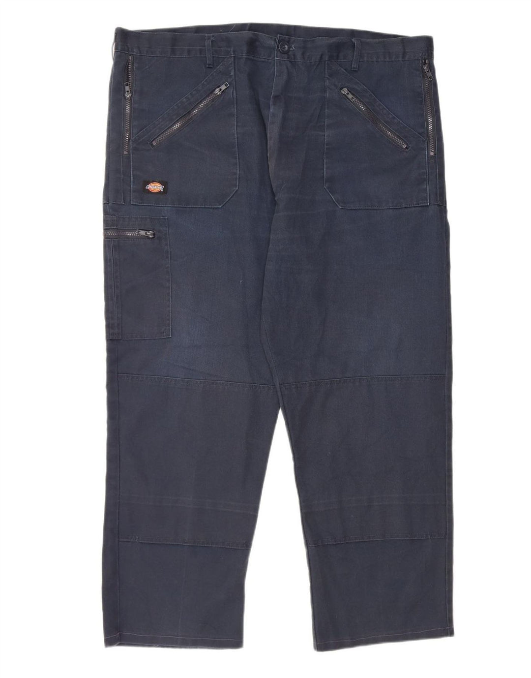 DICKIES Pantaloni cargo dritti da uomo W42 L28 poliestere blu navy