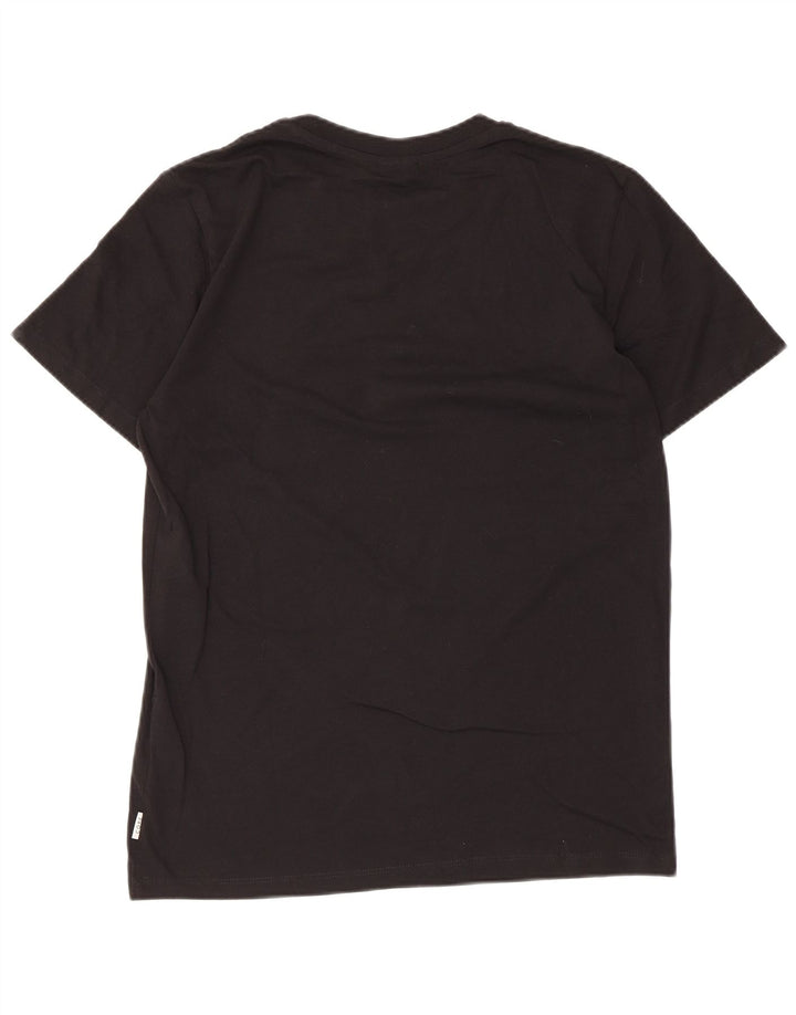 T-shirt grafica da uomo Jack & Jones Top piccola in cotone nero