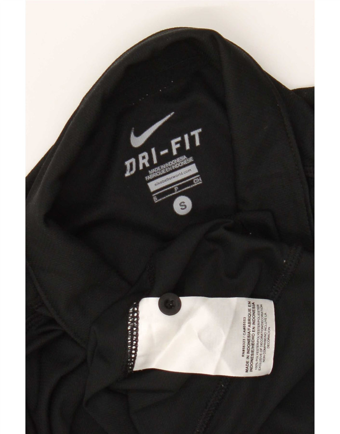 Polo Nike da uomo Dri Fit piccola in poliestere nero