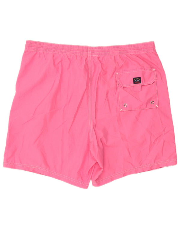 Paul & Shark Pantaloncini da bagno da yachting da uomo di grandi dimensioni in poliestere rosa
