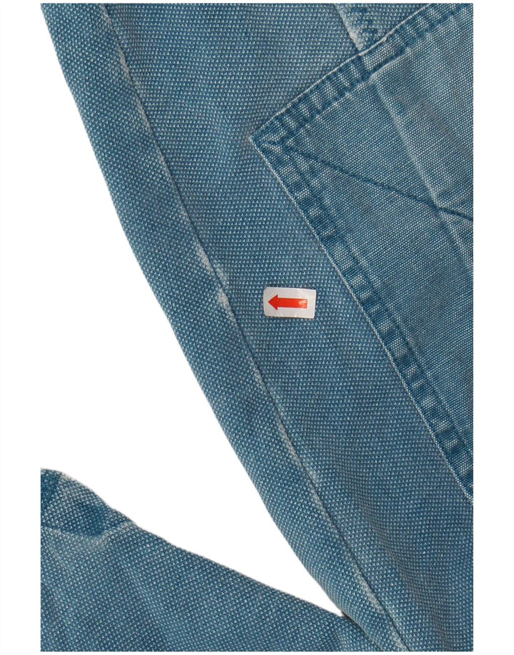 FAT FACE Felpa da uomo con collo con zip, maglione grande, cotone blu