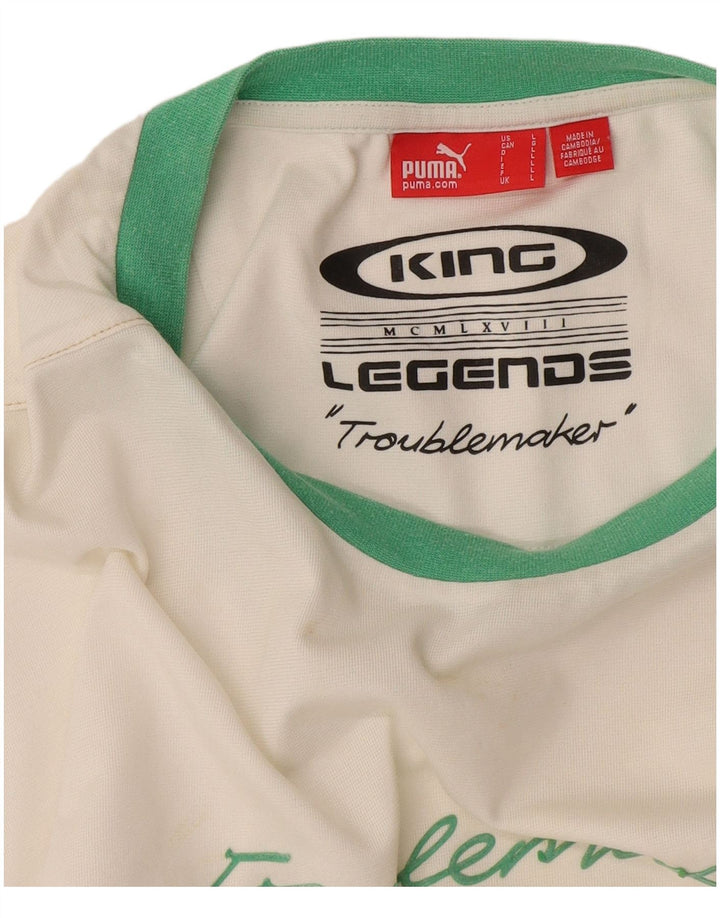 T-shirt grafica da uomo Puma Large bianca