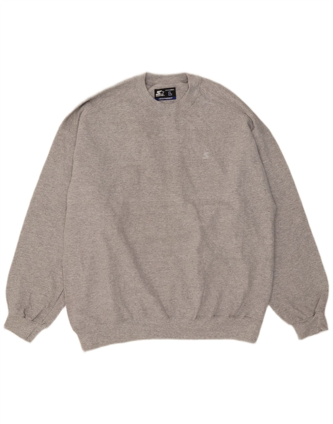 Maglione maglione girocollo da uomo Starter grande grigio screziato