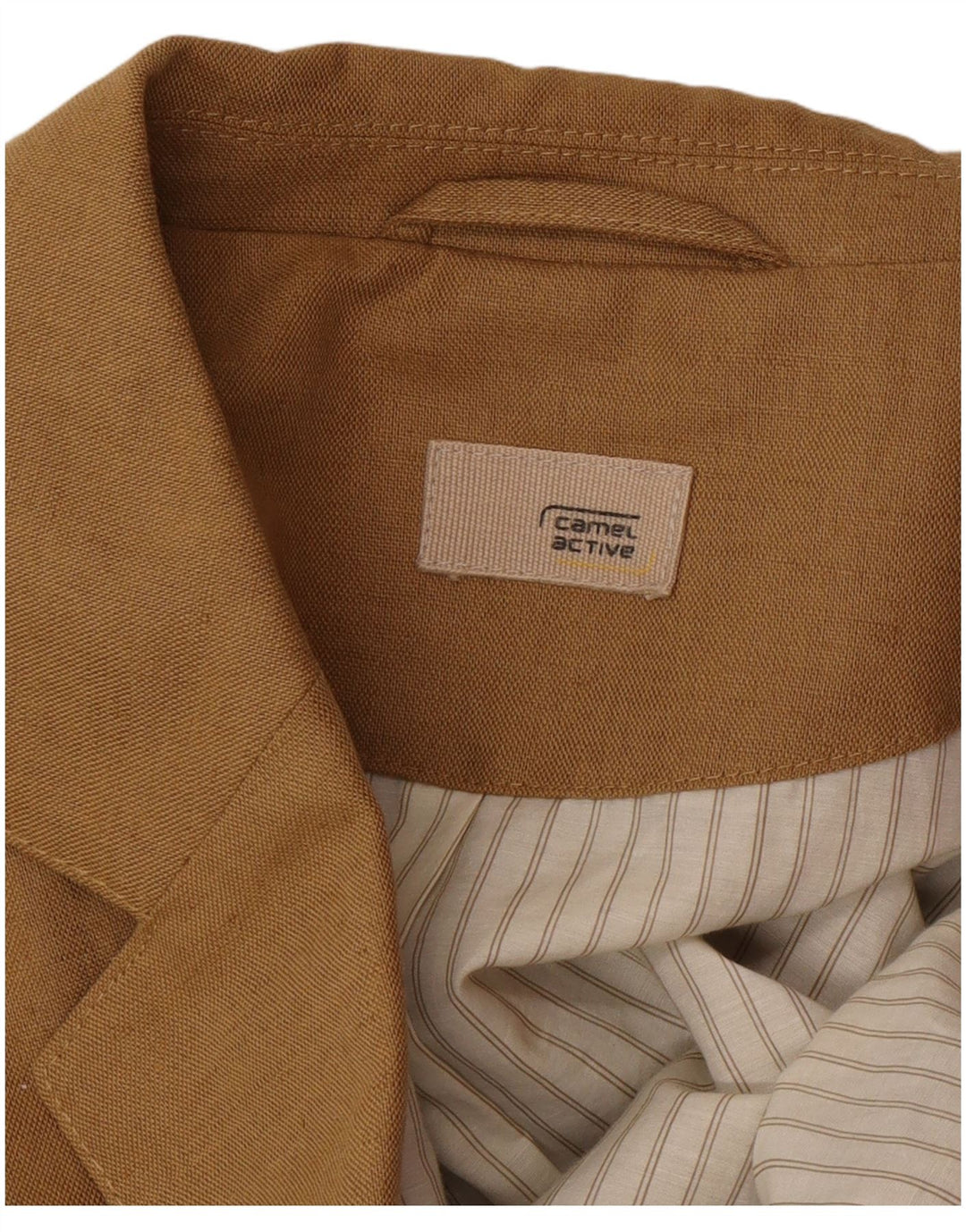 CAMEL ACTIVE Giacca blazer a 2 bottoni da uomo IT 50 grande in cotone beige classico