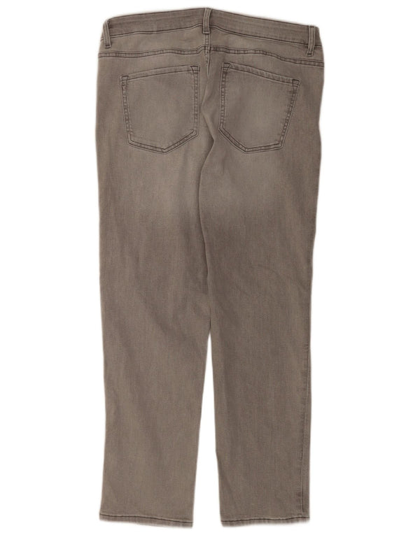 Marks & Spencer Jeans dritti da donna The Sienna UK 16 Large W34 L27 Grigio