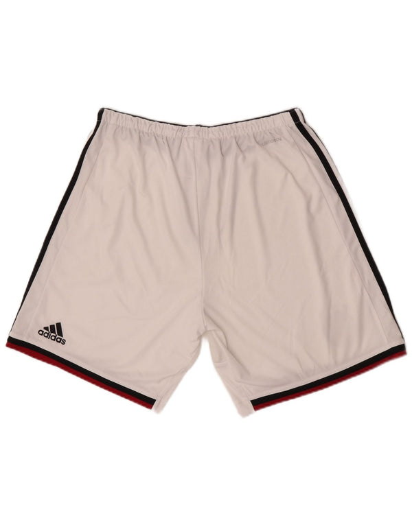 Adidas Uomo Deutscher Fussball Bund Pantaloncini sportivi Large White Poliestere