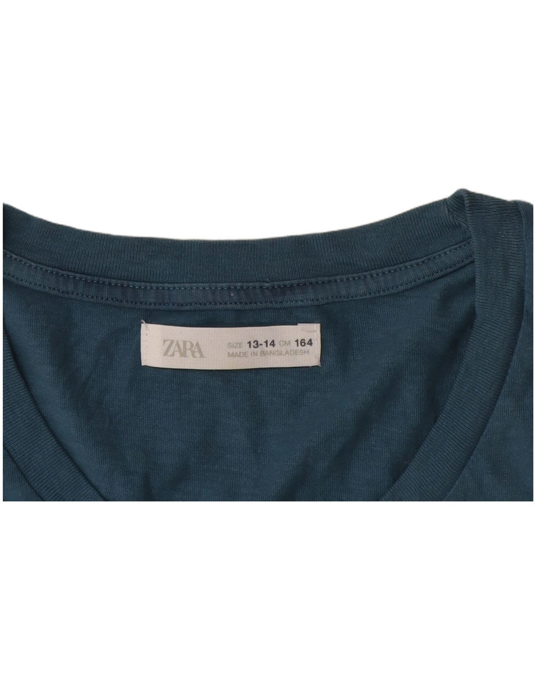 Canotta grafica Zara per ragazzi 13-14 anni Blu Colourblock