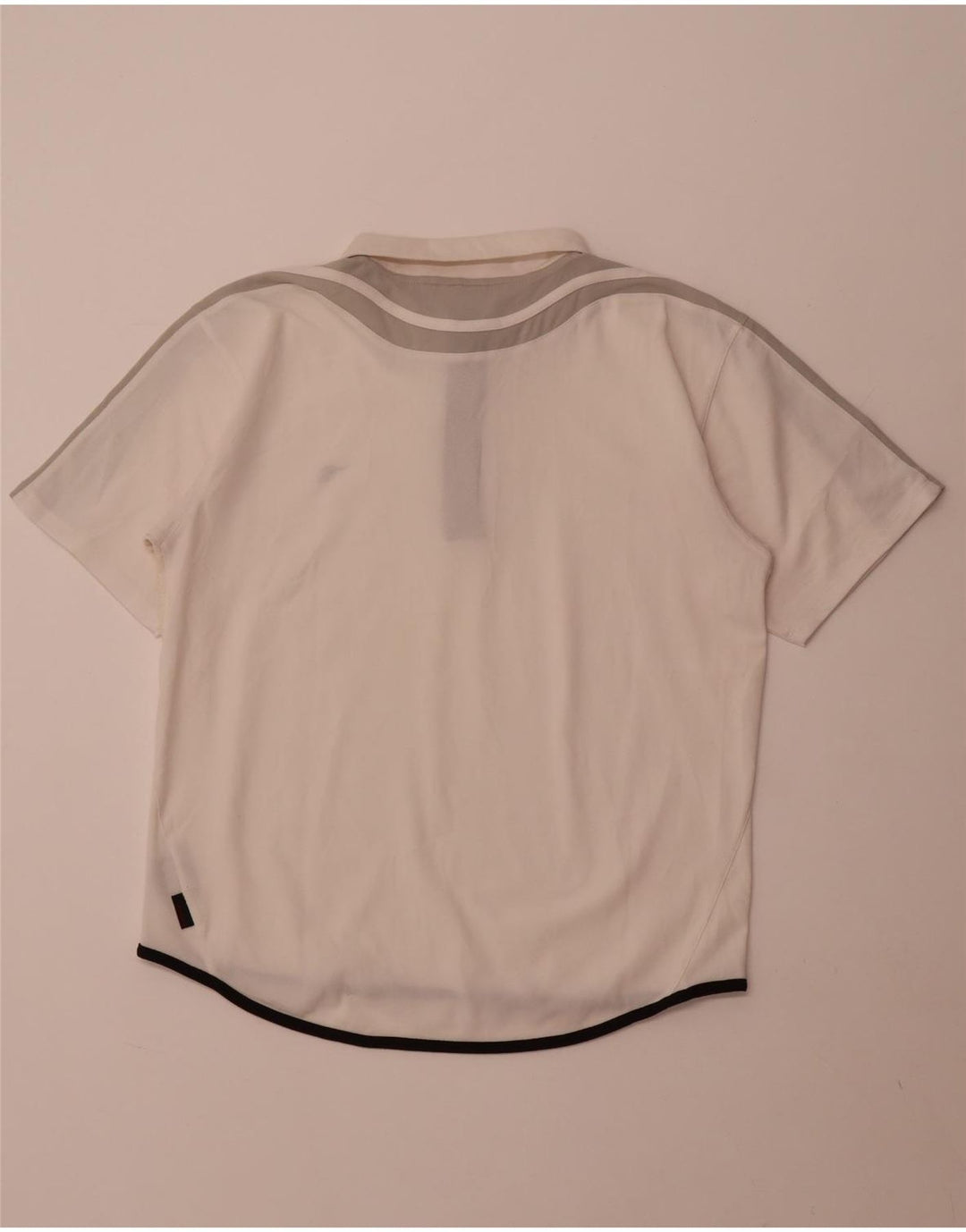 Polo Diadora Uomo Large in poliestere color block bianco