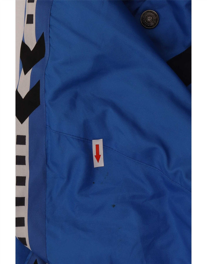 Giacca a vento grafica da uomo con vestibilità ampia Hummel UK 38 Blu medio