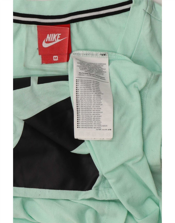 Canotta grafica corta Nike da donna UK 14 poliestere verde medio