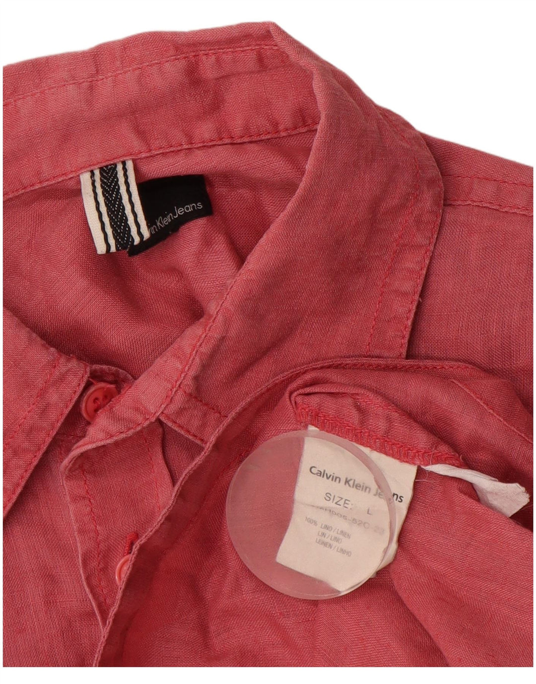 CALVIN KLEIN JEANS Camicia da uomo grande rossa