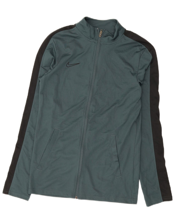 Giacca da tuta Nike Dri Fit Slim da uomo UK 10 Small Green Colourblock