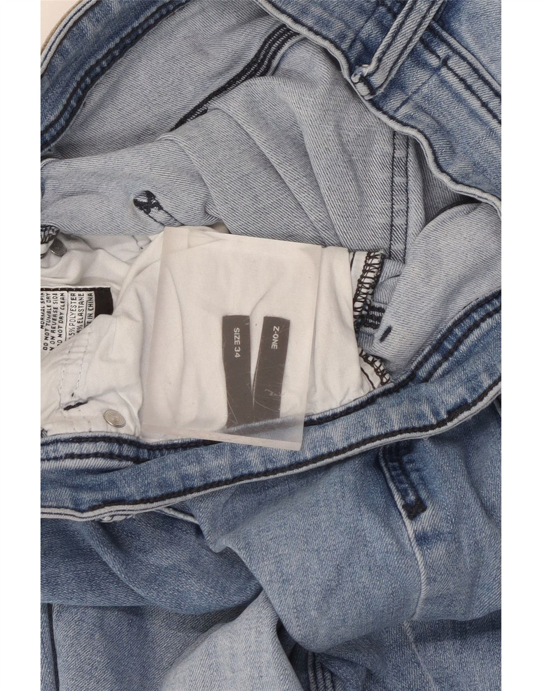 Jeans slim da donna Lee W34 L30 cotone blu