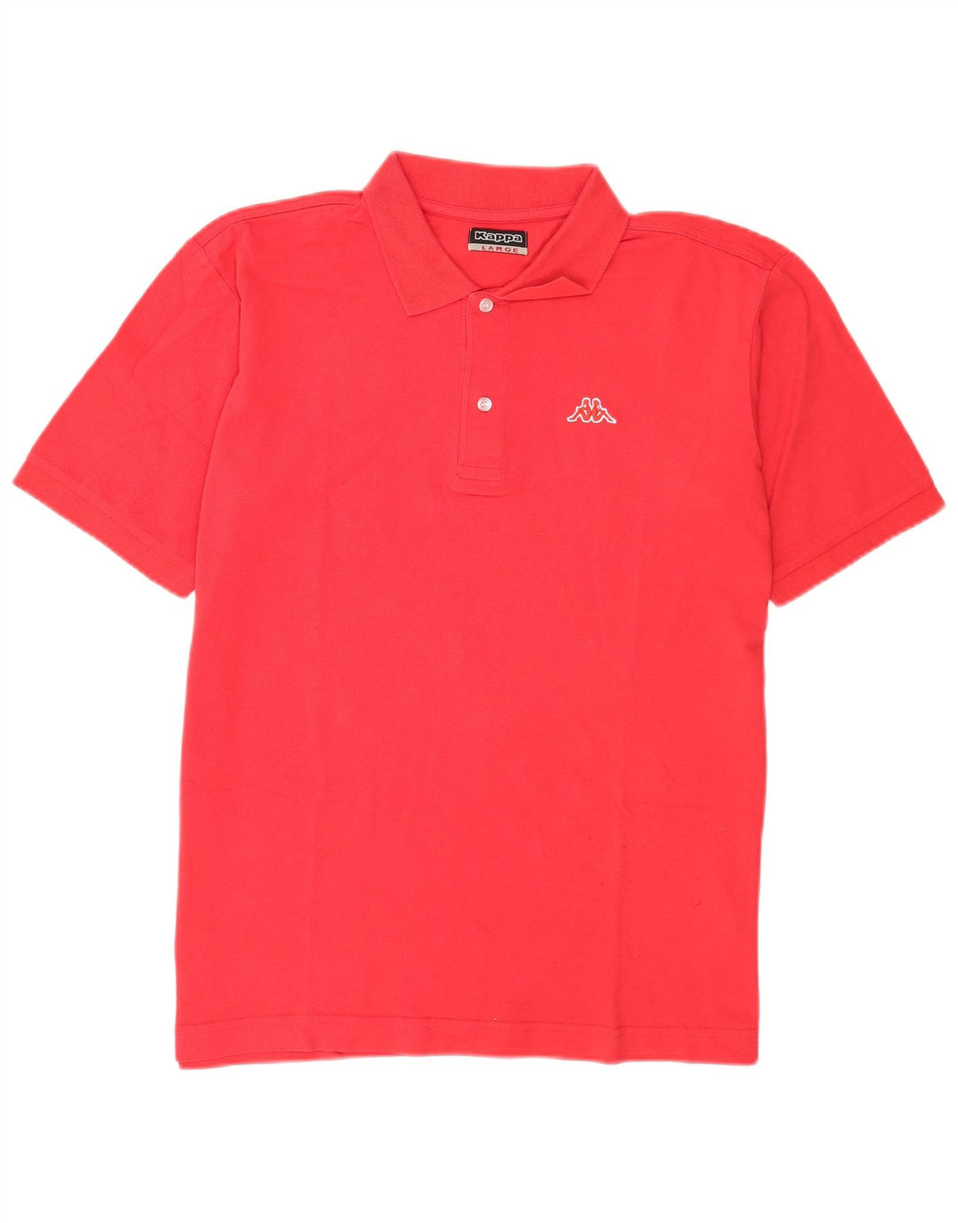 Polo Kappa Uomo Large Rossa In Cotone