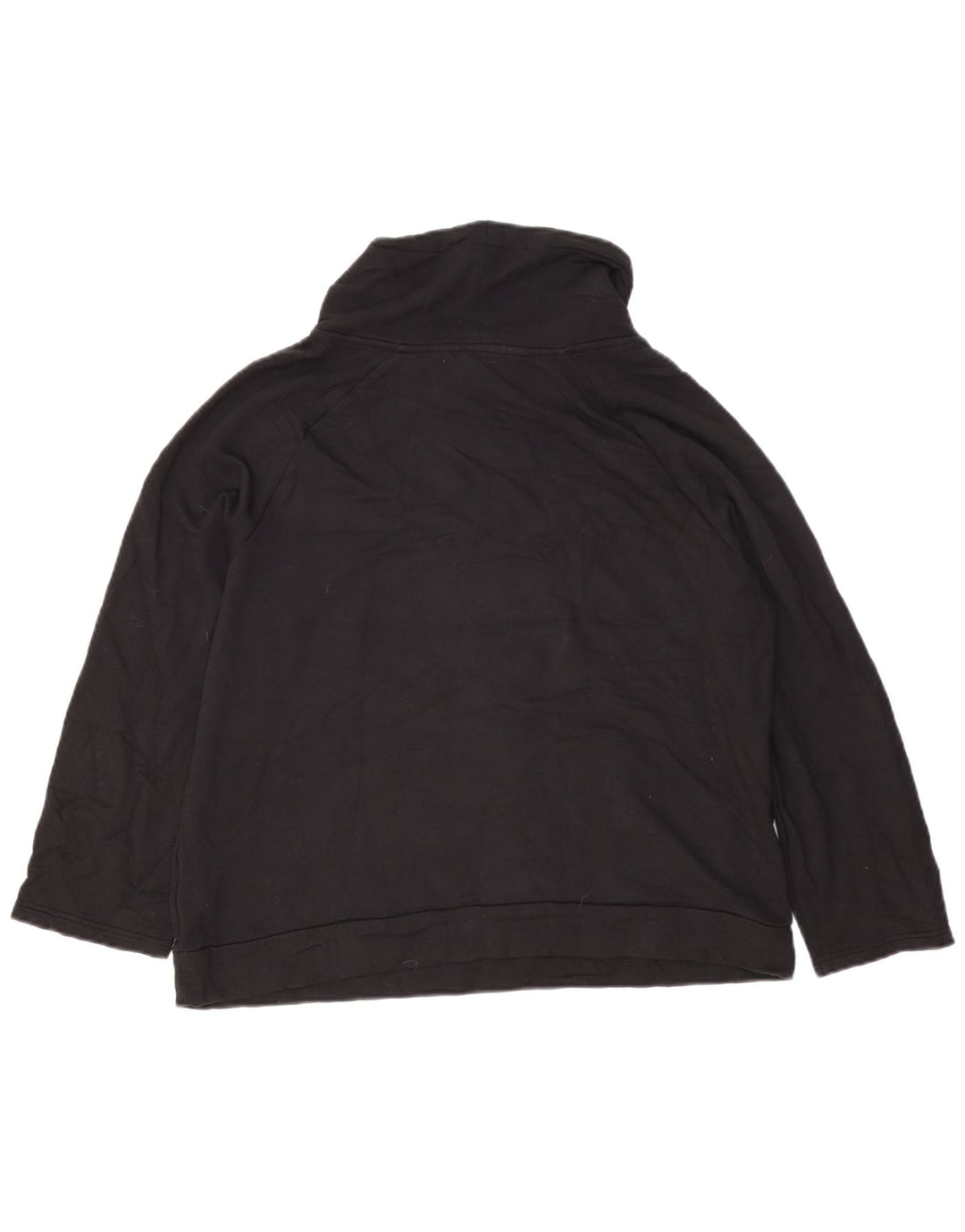 Felpa oversize con collo alto da donna Fat Face, maglione, UK 10, piccola, nera