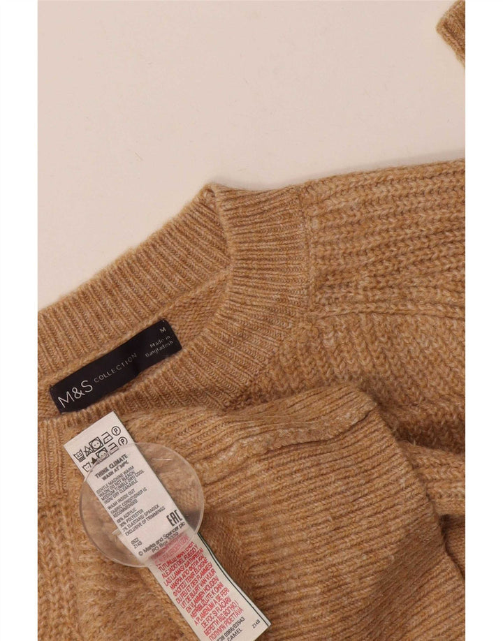 Maglione maglione girocollo da donna Marks & Spencer UK 14 Beige medio