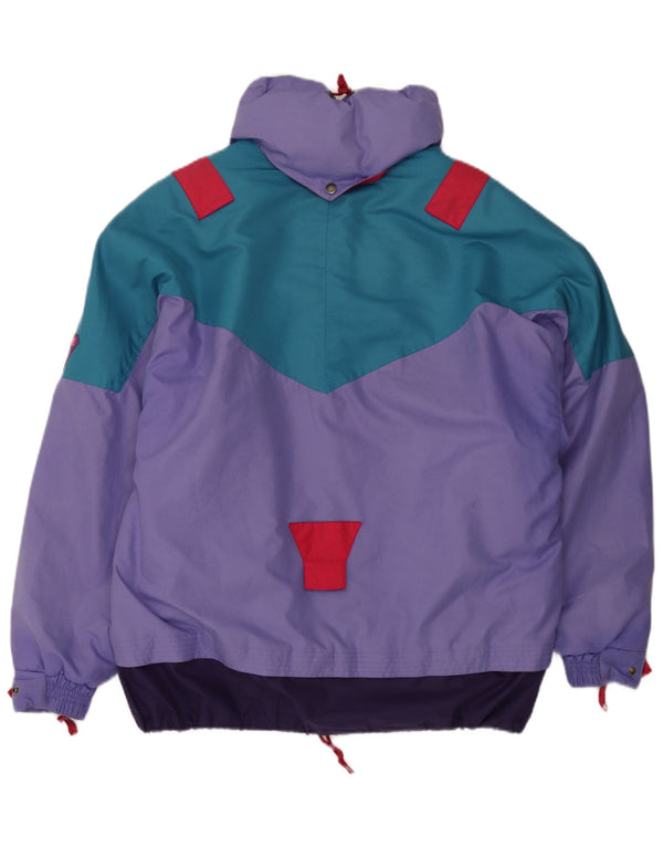 Giacca da sci pullover con cappuccio da uomo Degre 7 UK 40 Large Purple Colourblock