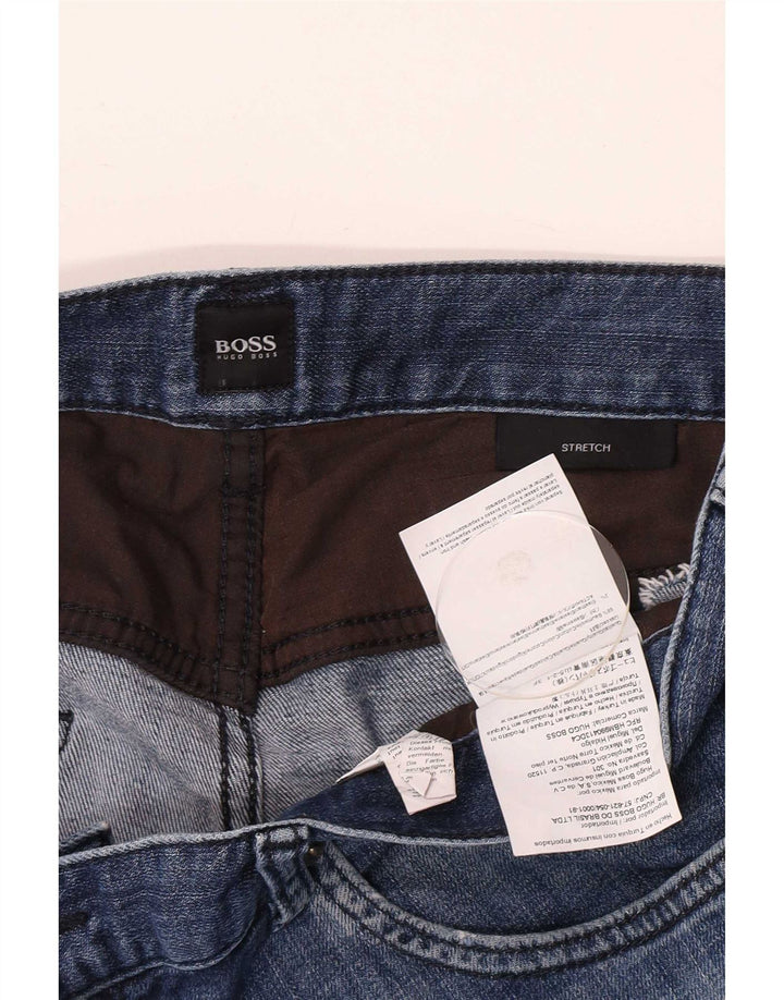 Jeans slim elasticizzati da uomo Hugo Boss W34 L32 cotone blu