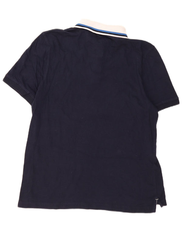 Polo da rugby da uomo Nautica grande in cotone blu navy