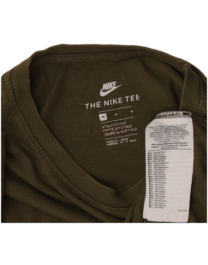 T-shirt Nike da uomo dal taglio atletico, cotone kaki medio