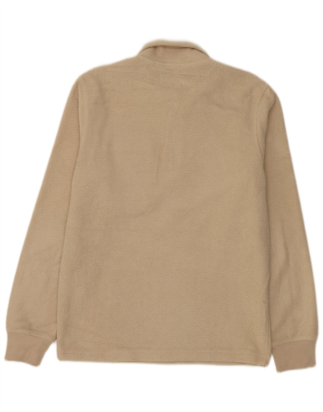 Maglione in pile da uomo Jack & Jones con zip e collo in poliestere beige medio