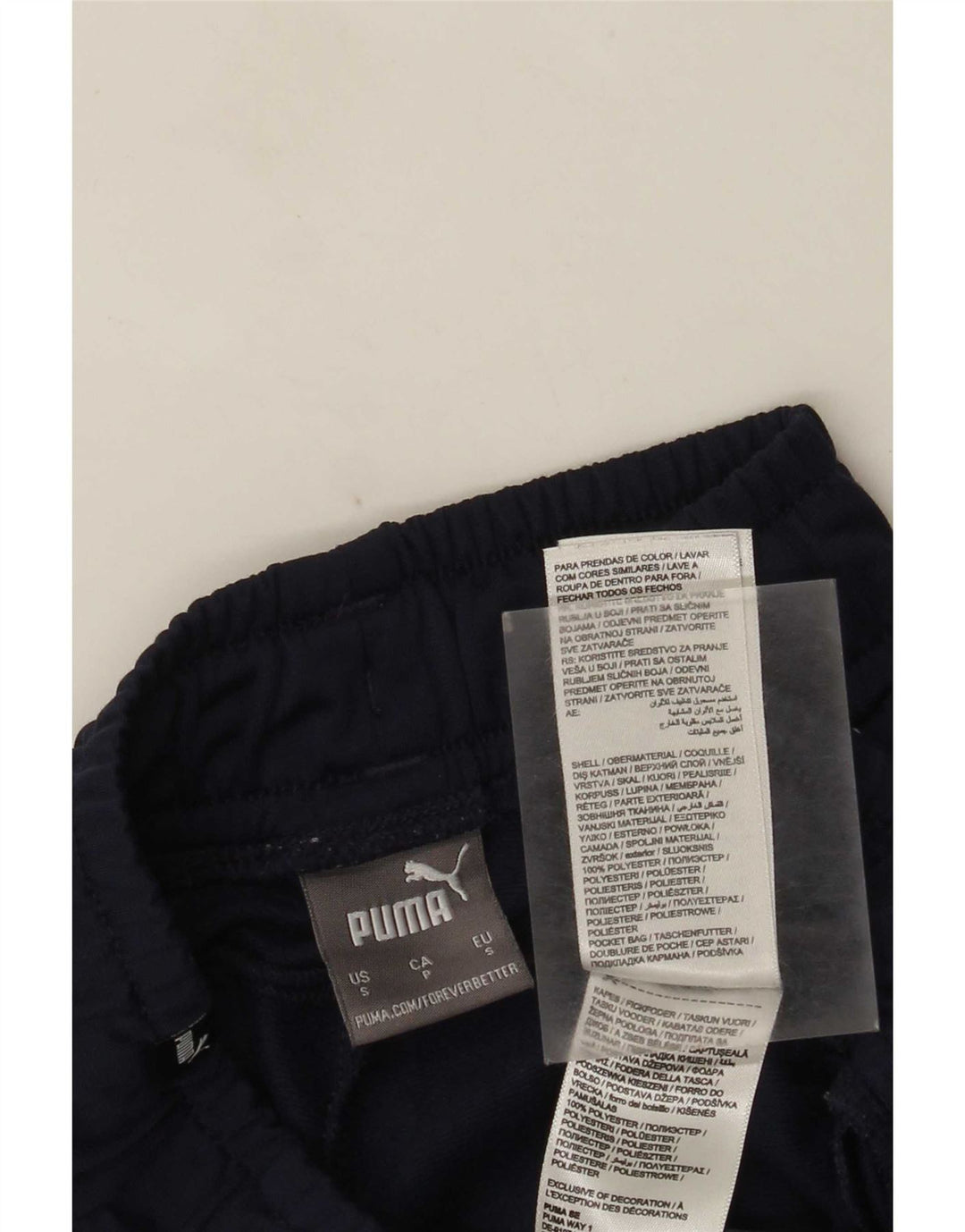 Pantaloni da tuta da uomo Puma Joggers Small Blu Navy Colourblock Poliestere