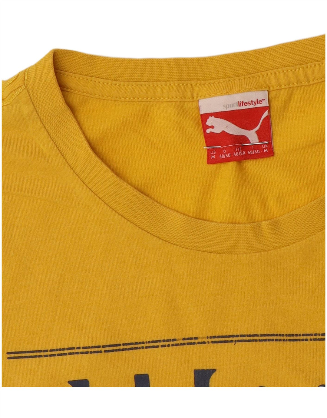 Maglietta grafica da uomo Puma Top gialla media