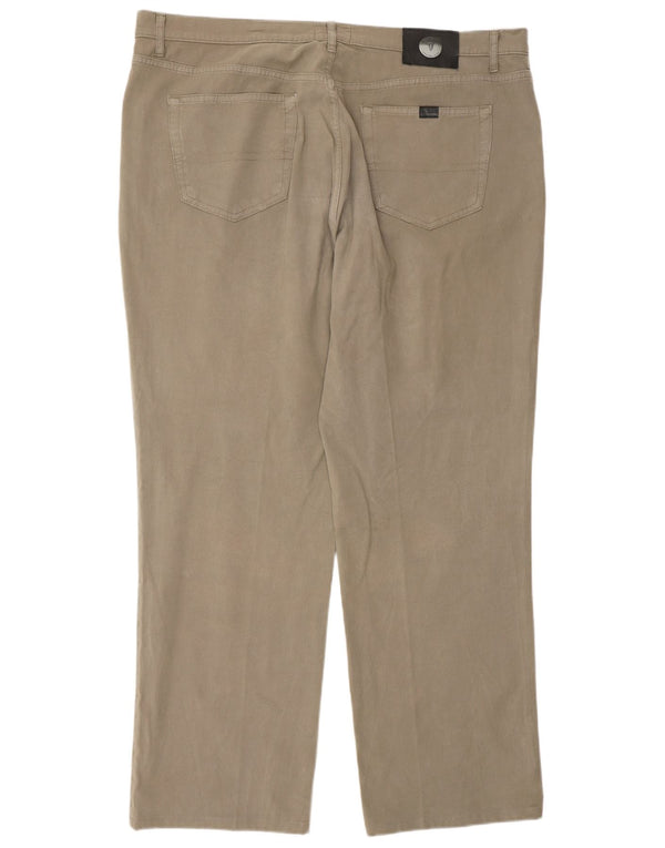 Pantaloni Casual Dritti Uomo Trussardi W44 L32 Cotone Beige