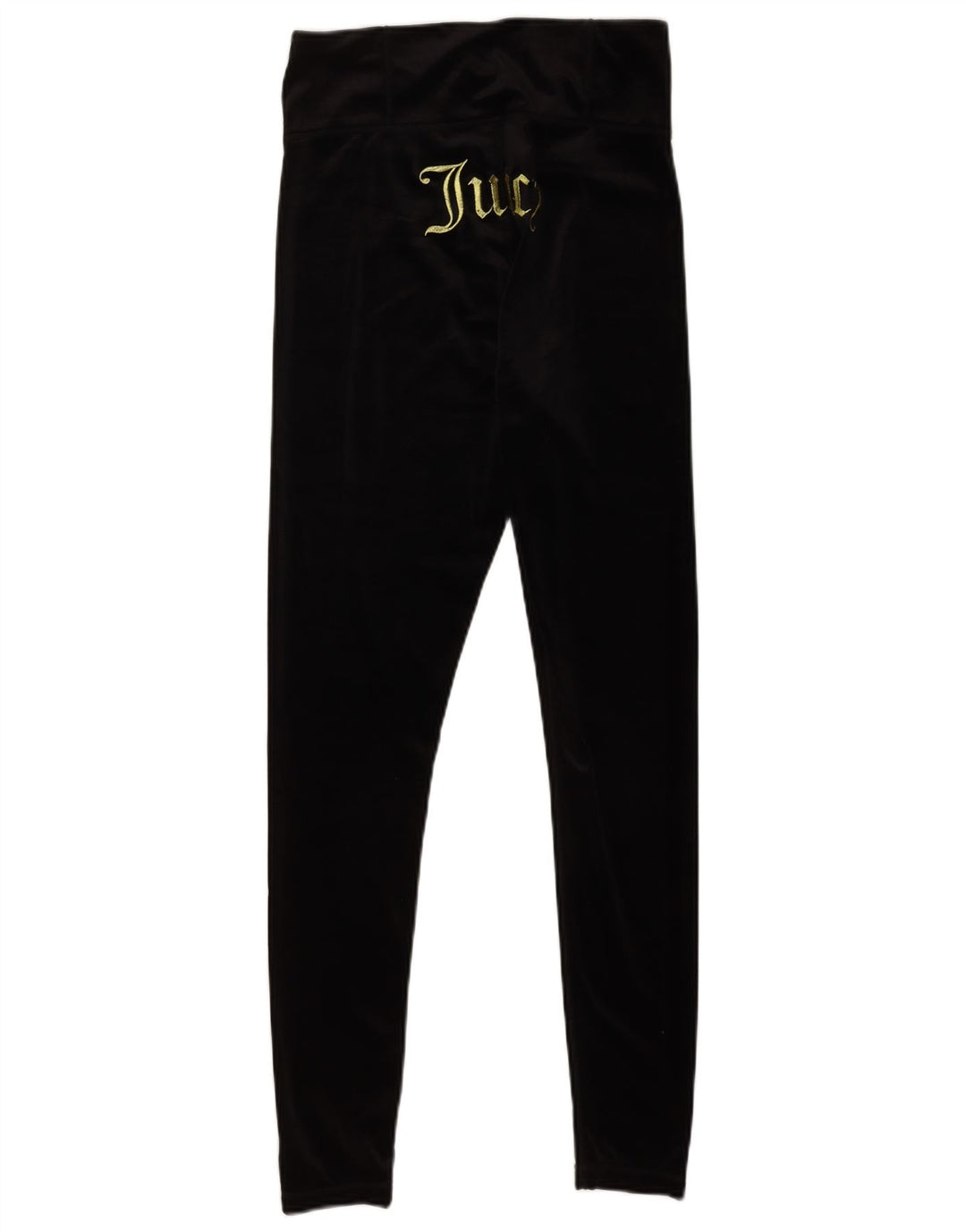 Leggings in velluto grafico da donna Juicy Couture UK 12 Poliestere nero medio