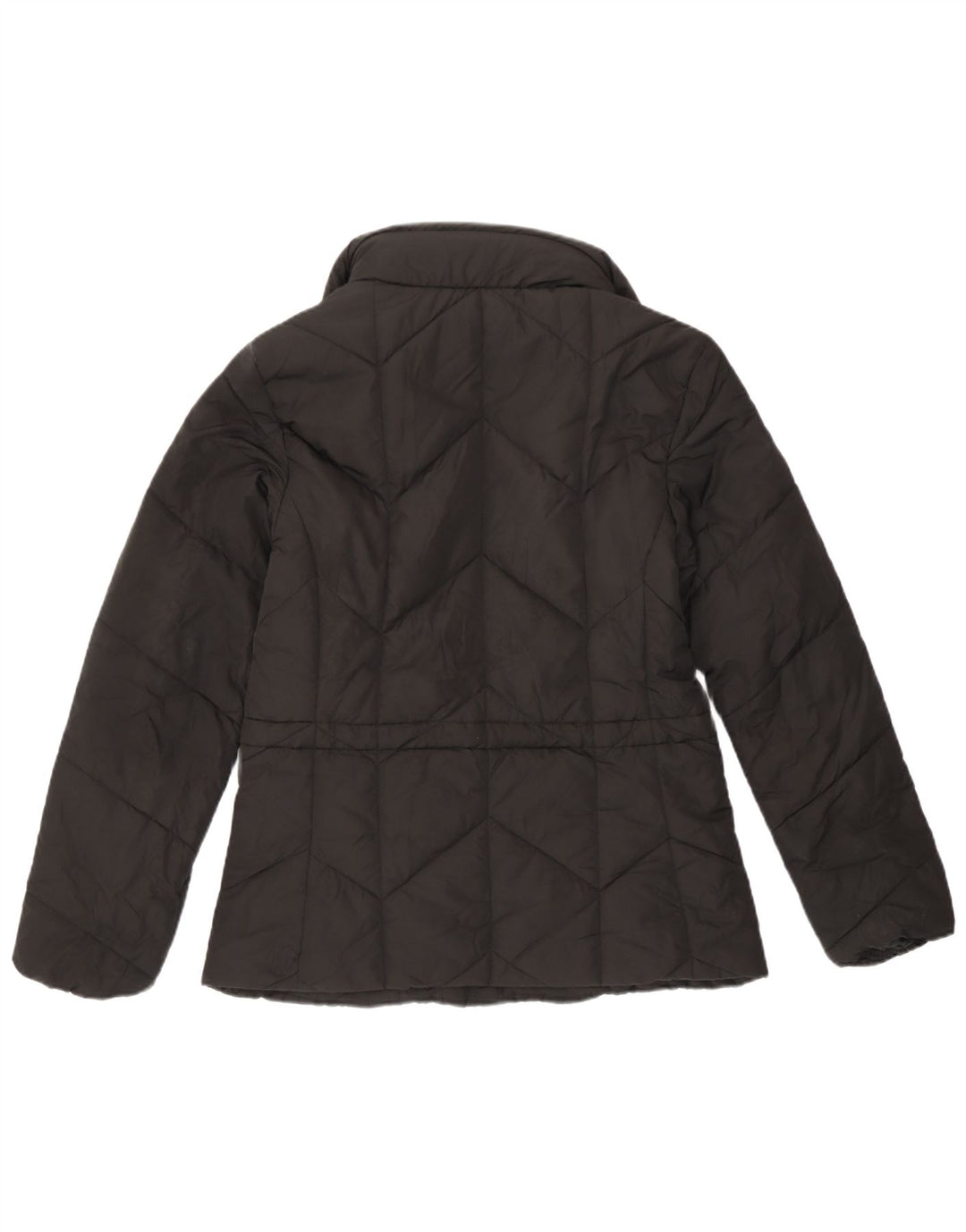 Giacca imbottita con cappuccio da donna Marks & Spencer UK 8 piccola poliestere nero