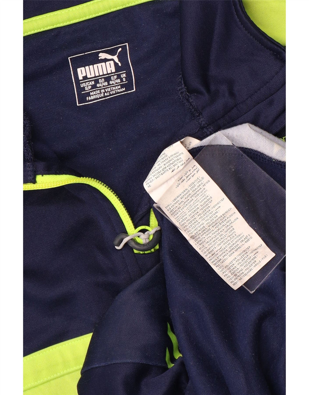 Giacca da uomo PUMA Arsenal Pullover Top Jacket piccola a righe blu navy