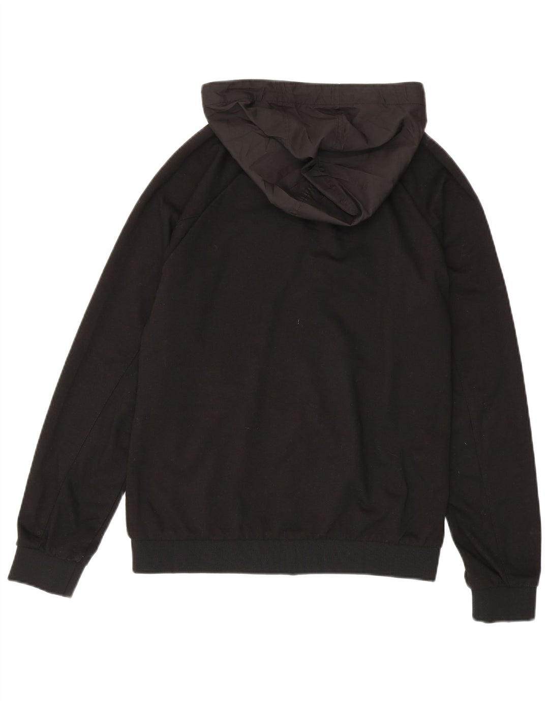 Giubbotto bomber con cappuccio da uomo Zara UK 38 poliestere color block medio nero