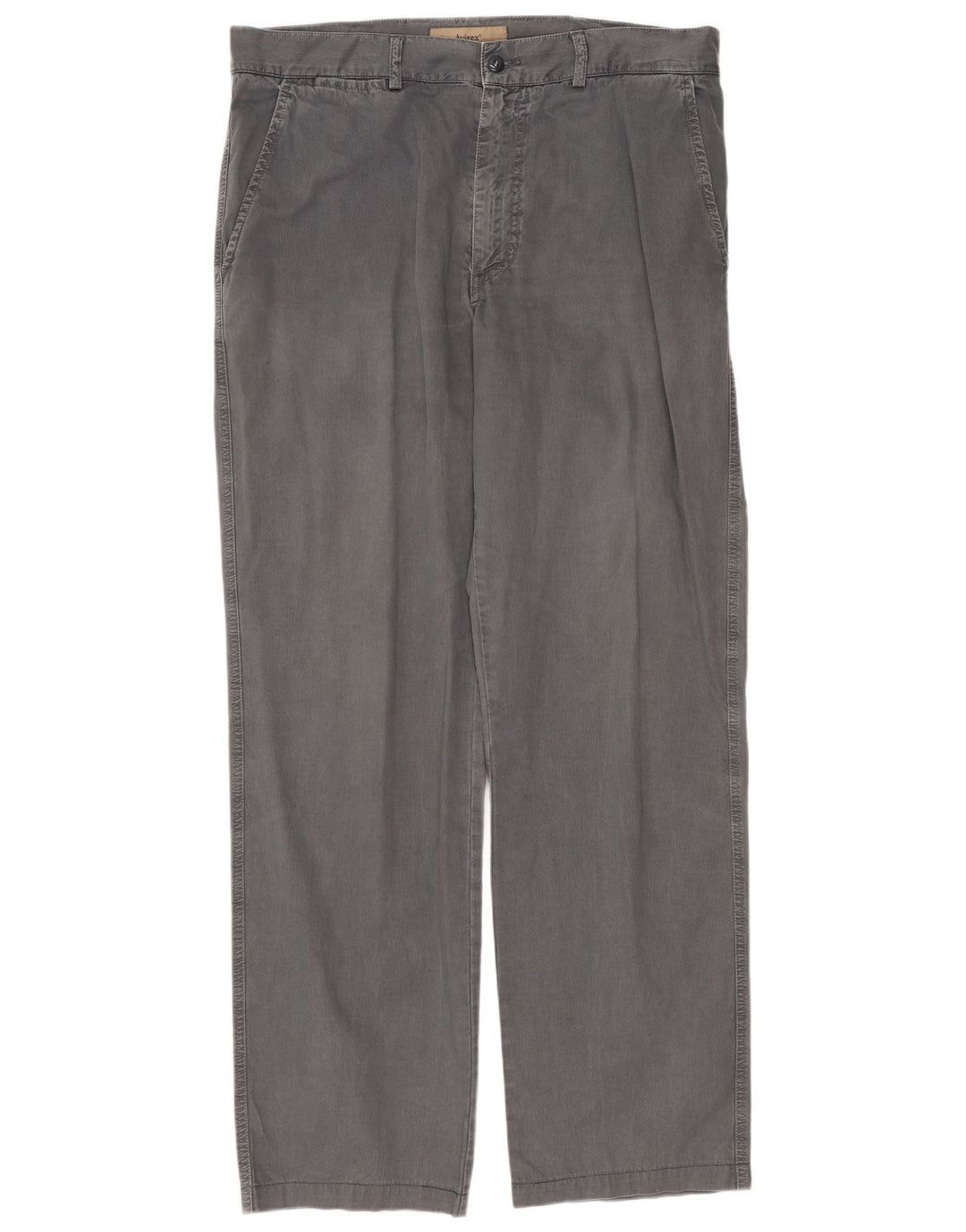 Pantaloni chino dritti da uomo AVIREX W34 L30 cotone gessato grigio