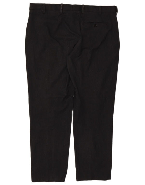 Pantaloni chino vestibilità regolare da uomo Marks & Spencer W38 L29 poliestere nero