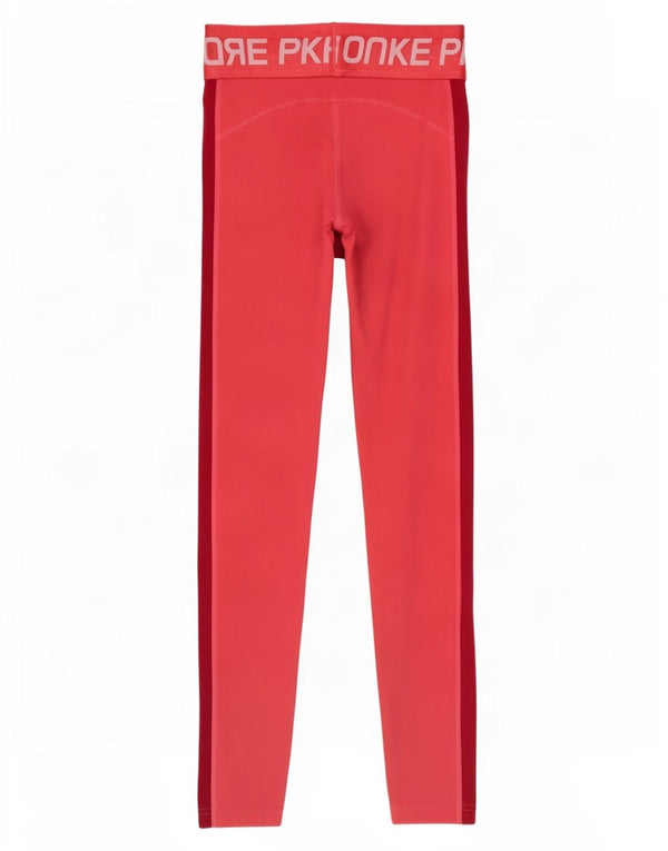 Leggings grafici Nike per ragazze 12-13 anni Large in poliestere color block rosa
