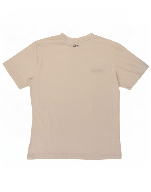 T-shirt Reebok da uomo Top in cotone bianco medio