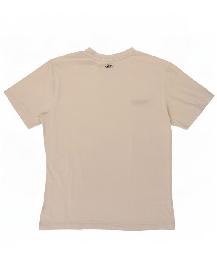T-shirt Reebok da uomo Top in cotone bianco medio