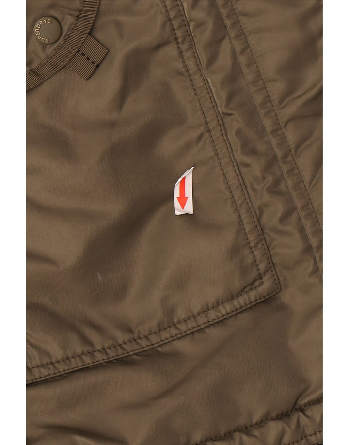 Giacca Parka da donna con cappuccio Superdry UK 10 Small Verde Poliestere