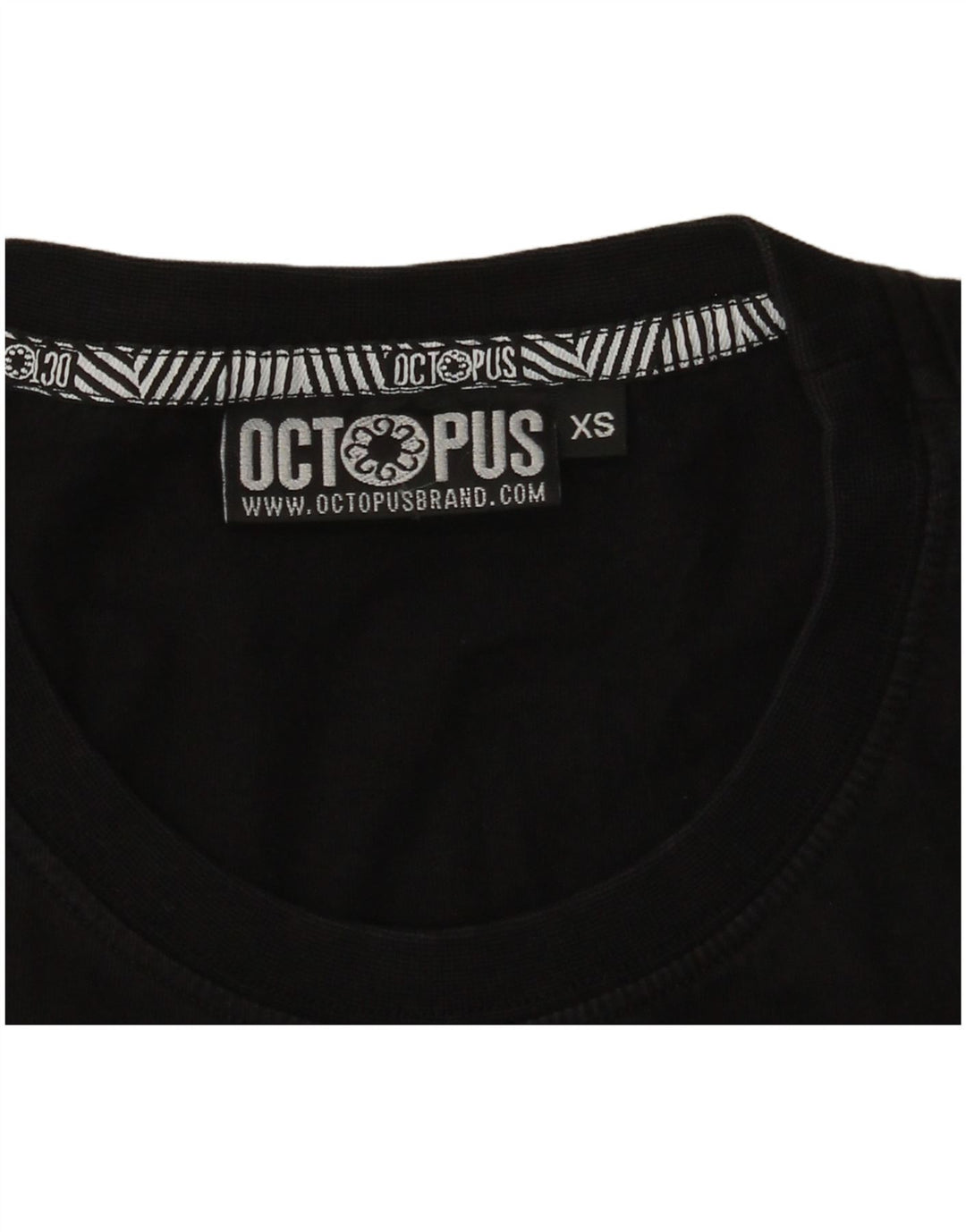 T-shirt grafica da uomo Octopus Top XS Nera geometrica