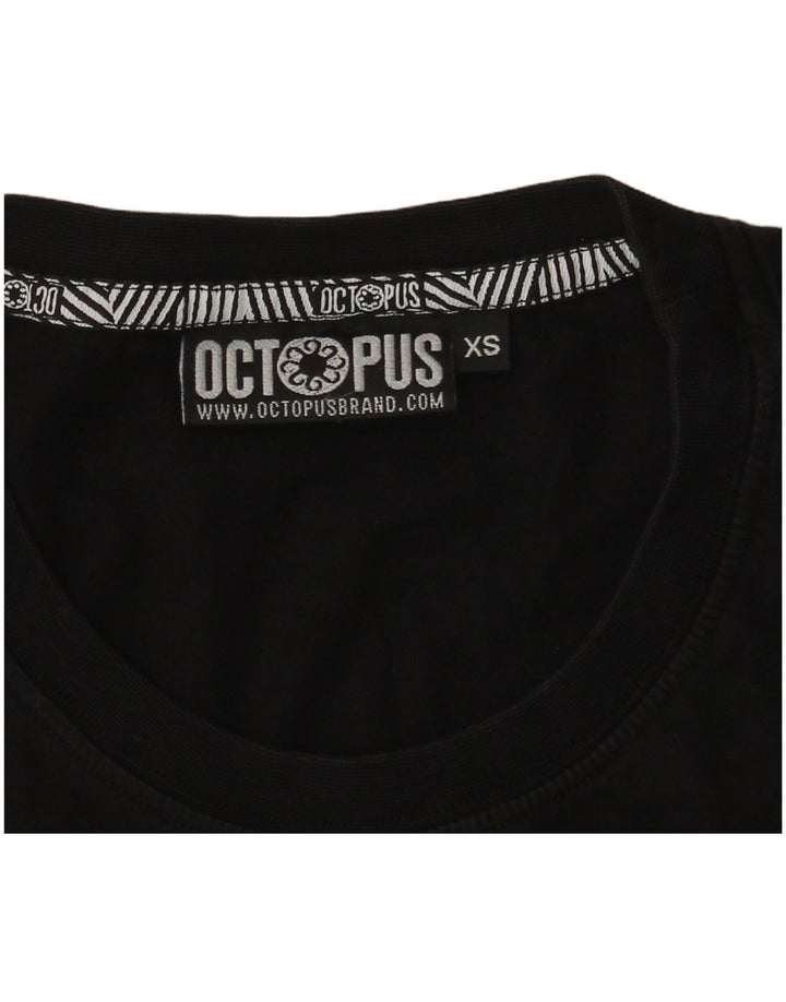 T-shirt grafica da uomo Octopus Top XS Nera geometrica