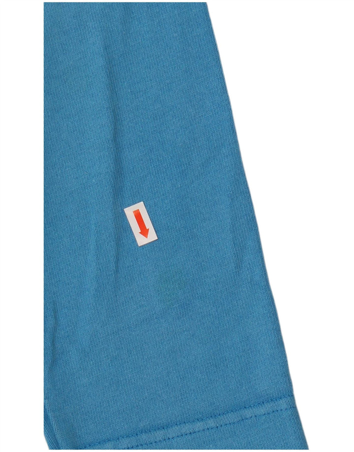 Murphy & Nye Felpa grafica da uomo Maglione grande cotone blu