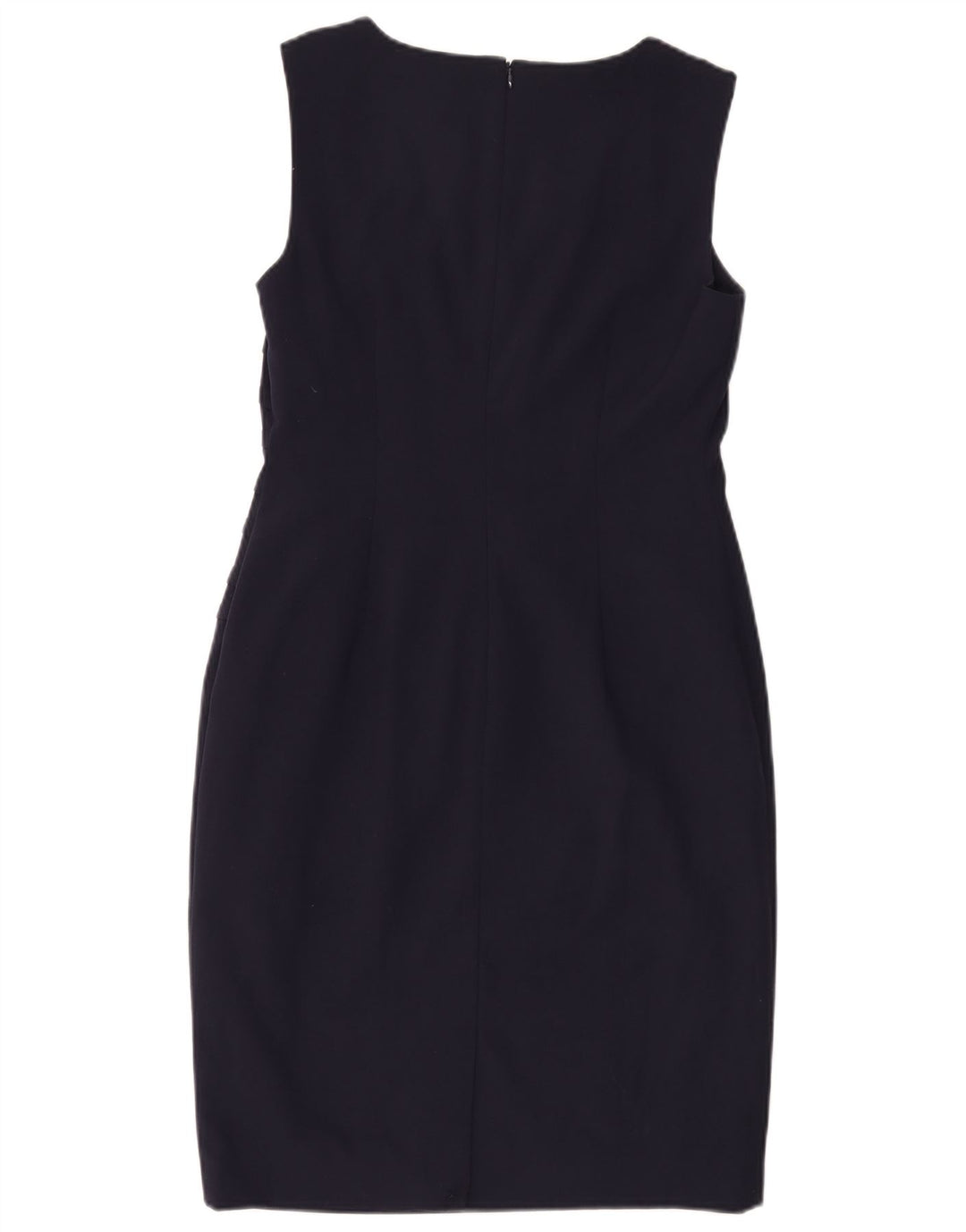 Abito tubino senza maniche da donna Calvin Klein US 8 poliestere blu navy medio